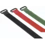 Hama 00221006 Kabelbinder Klett-Kabelbinder Nylon Schwarz, Grün, Rot 9 St.