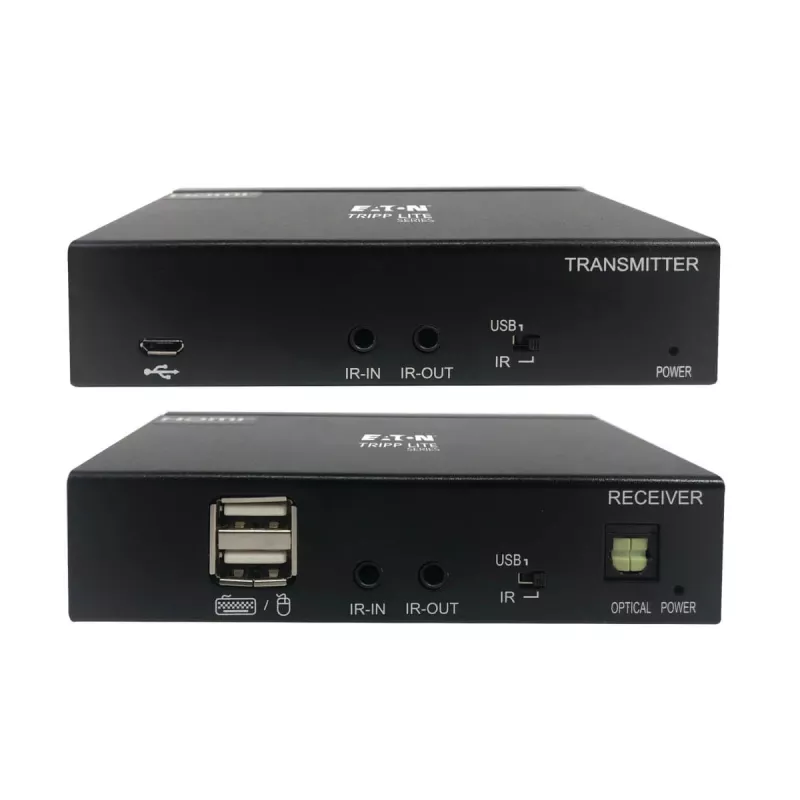 Eaton Tripp Lite Series DisplayPort-zu-HDMI über Cat6 Extender-Kit mit KVM-Unterstützung, 4K 60Hz, 4:4:4, USB, PoC, HDCP 2.2, bis zu 70 m, TAA - Erweiterung für Video/Audio, HDMI, Di