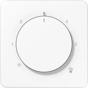 Abdeckung für Thermostatplatte Jung CD1749BFWW — Ersatzblende für Jung-Thermostat