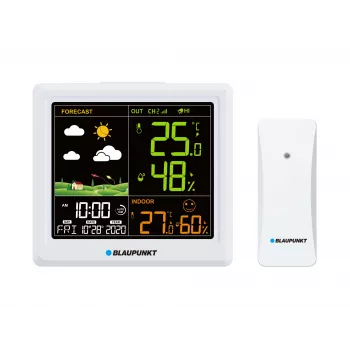 Wetterstation BLAUPUNKT WS25WH – Innen-/Außenmessungen, Funksensoren
