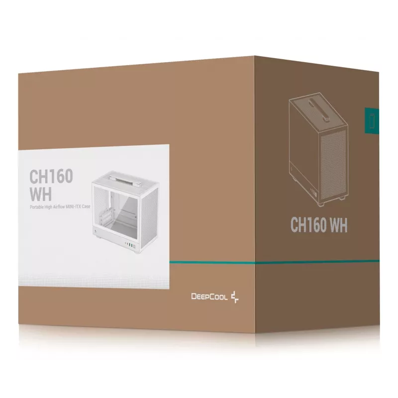DeepCool CH160 WH Small Form Factor (SFF) Weiß