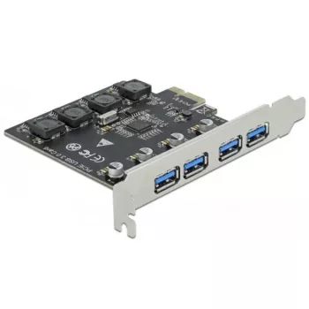 Delock PCI Express x1 Karte zu 4 x externem USB Typ-A Anschluss SuperSpeed USB