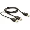 USB-Kabel DeLOCK USB-B/USB-A Kabel 1 m Schwarz