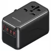 Ladegerät Vention FJGB0 100W GaN mit 3× USB-C und 1× USB-A, Schwarz