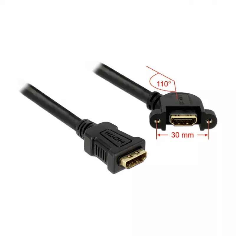 HDMI-Kabel DeLOCK 0,25 m 2xHDMI