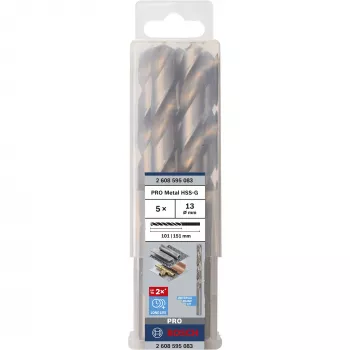 Spiralbohrer-Set Bosch 2608595083 HSS-G 5–10 mm