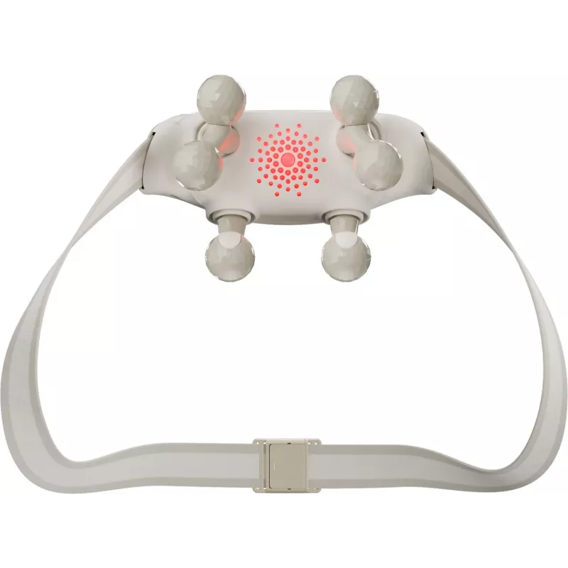 SKG H7 Ultra – Graue Massageköpfe, Kombi-Massage, Kompressionsmassage, Knetmassage, Vibrationsmassage, Nacken, Schultern, Grau, Kunststoff, Tasten, Batterie
