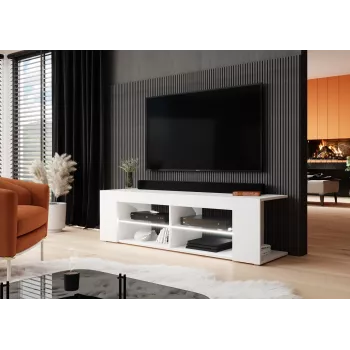Cama TV-Schrank RTV TEXAS 50/134/40 weiß/weiß glänzend