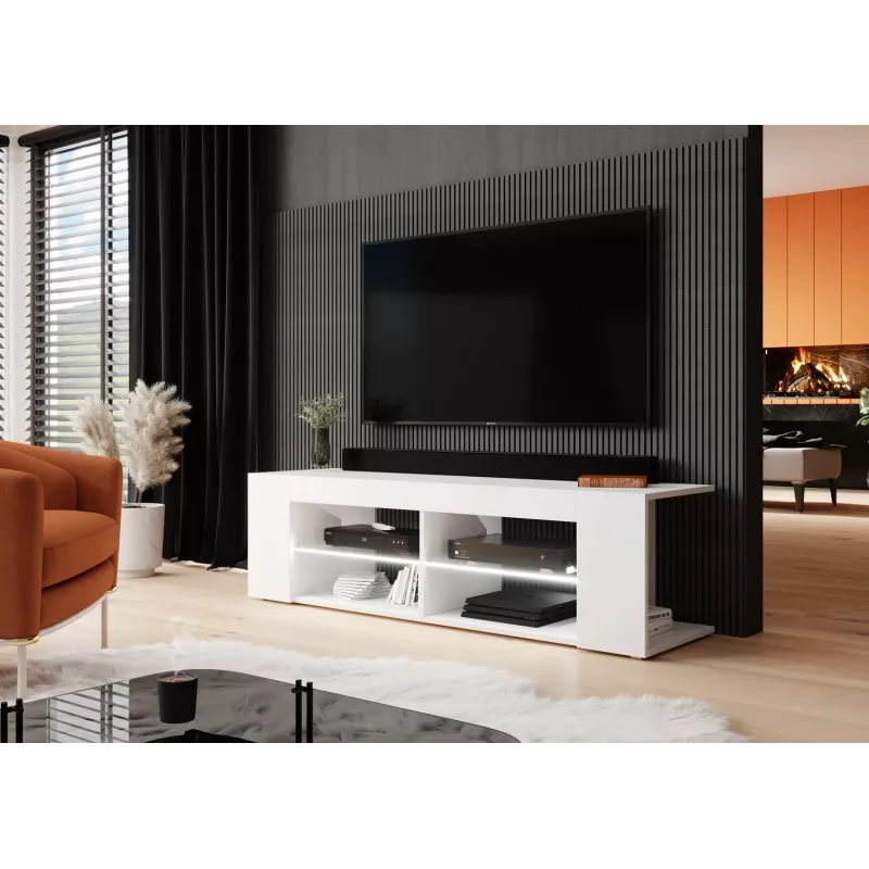 Cama TV-Schrank RTV TEXAS 50/134/40 weiß/weiß glänzend
