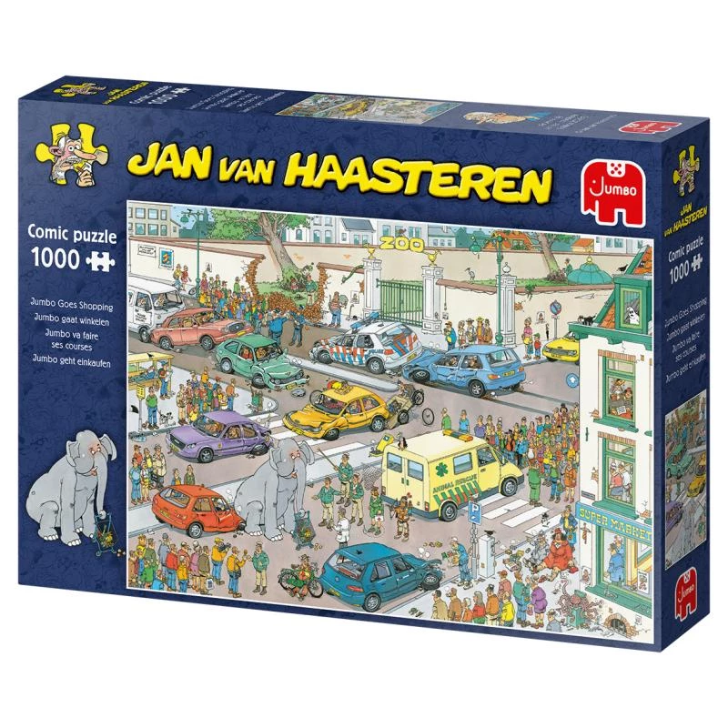Jumbo Jan van Haasteren Jumbo geht einkaufen 1000 Teile Puzzle (20028)