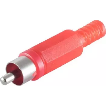 RCA-Stecker ShiverPeaks BS51400-R Rot Stecker