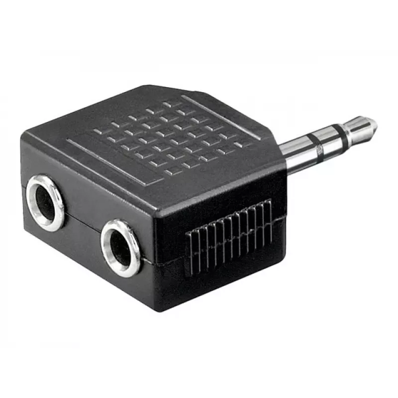 Goobay | Kopfhörer-AUX-Adapter; 3,5 mm Klinke 1-auf-2