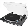 AT-LP70XBTBS, Plattenspieler Schwarz/Silber, integrierter Phono-Vorverstärker, Bluetooth, vollautomatisch, Riemenantrieb