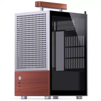 PC-Gehäuse Jonsbo T6, Mini-Tower, Mini-ITX, Silber