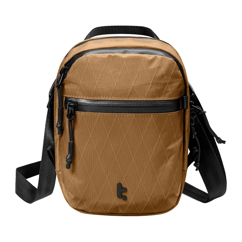 Reisetasche Tomtoc Aviator-T37 mit Schultergurt, X-Pac-Gewebe, braun