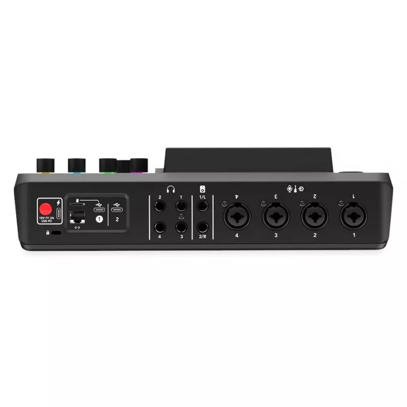 Studio-Controller RØDE Caster Pro II Schwarz — 4 XLR/TRS-Kombi, 4 Kopfhörerausgänge, 8 Pads, Touchscreen, Wi‑Fi, Bluetooth, USB‑C