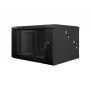Wandmontierbarer Rack LANBERG WF02-6606-10B 6U 600x374,3x600 mm Edelstahl schwarz