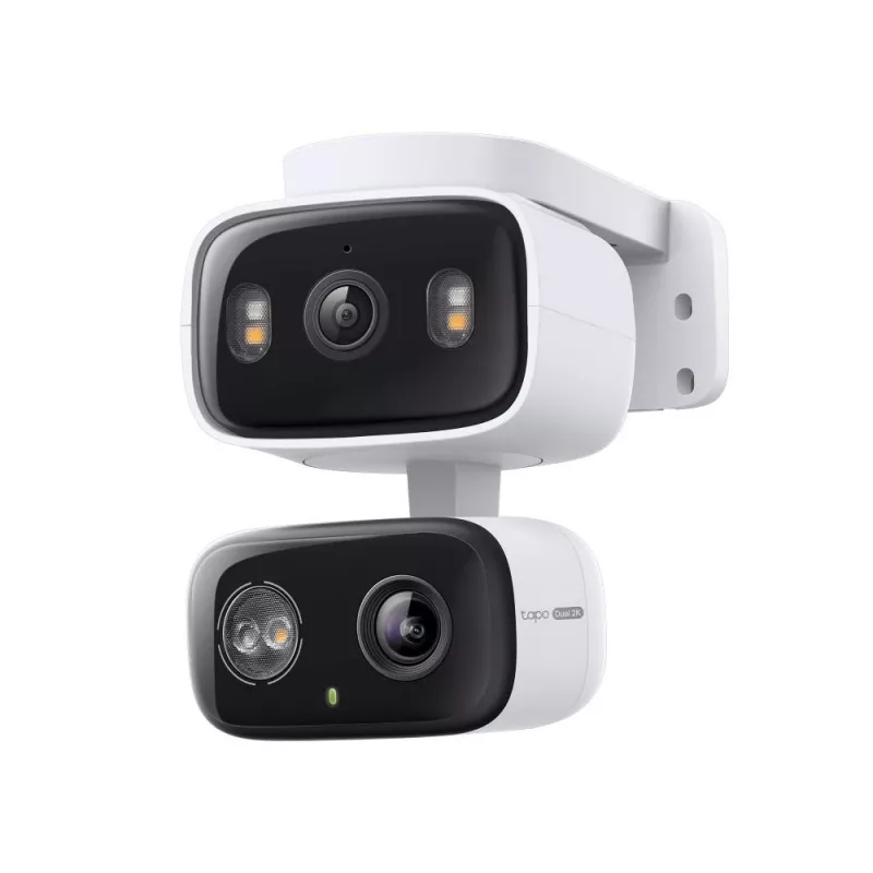 IP-Sicherheitskamera TP‑LINK Tapo C246D — 3MP (2304×1296), 2,8 mm, 107,8° Sichtfeld, PTZ-Dualobjektiv, IP65, Wi‑Fi/Gigabit, microSD bis 512 GB
