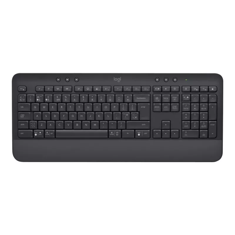 Logitech Signature K650 - Tastatur - Kabellos - Bluetooth 5.1 - QWERTZ - Schwedisch - Graphit