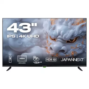 109,2cm/43 (3840x2160) JAPANNEXT JN-IPS430UHD60F 16:9 IPS 60Hz HDMI USB WLAN Lautsprecher Schwarz