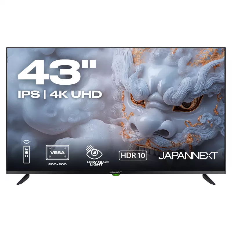 109,2cm/43 (3840x2160) JAPANNEXT JN-IPS430UHD60F 16:9 IPS 60Hz HDMI USB WLAN Lautsprecher Schwarz