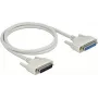 Serielles Kabel DeLOCK 83205 Beige 1 m D-Sub 25 Pin