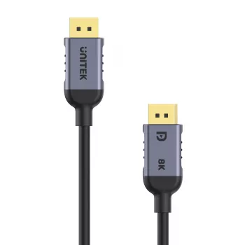 UNITEK C1628GY01-3M DisplayPort-Kabel Schwarz, Grau