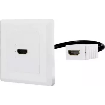 Renkforce RF-4538136 HDMI-Adapter [1x HDMI-Buchse - 1x HDMI-Buchse] Weiß Goldbeschichtet - Adapter - Digital/Anzeige/Video