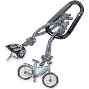 Schlüsselanhänger TROIKA E-BIKE KR24-02/BK langlebiges Design leicht
