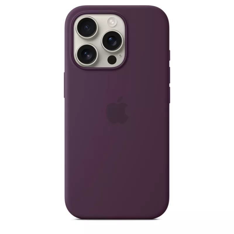 Apple iPhone 16 Pro Silikon Case mit MagSafe - Pflaume