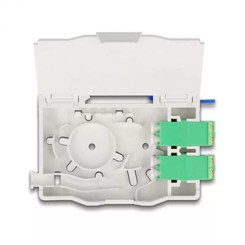 Netzwerk-Kabel DeLOCK Glasfaser-Anschlussbox 85936 LC Duplex Weiß