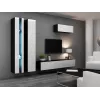 TV-Ständer cama meble VIGO NEW 30/180/40, 1800×400×300 mm, schwarze Oberplatte, Spanplattenrahmen