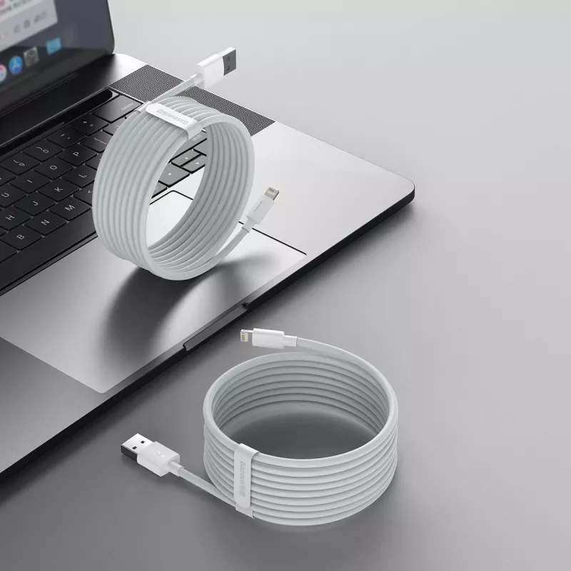 Baseus TZCALZJ-02 Handykabel Weiß 1,5 m USB A Lightning