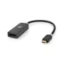 Nedis USB-Adapter USB 3.2 Gen1 - USB-C™ Stecker, DisplayPort Buchse, 0,20 m, Rund, vergoldet, PVC, Grau