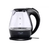 Wasserkocher | Adler | Wasserkocher | AD 1224 | Standard | 2000 W | 1,5 L | Glas | 360°-Drehsockel | Schwarz