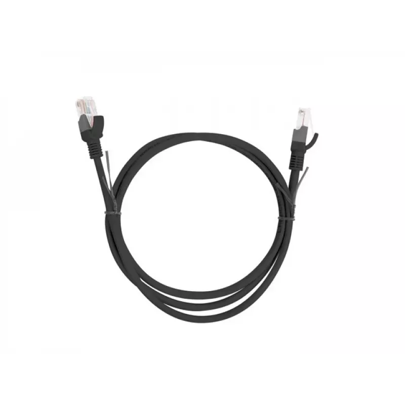 Netzwerkkabel LANBERG PCU5-10CC-0100-BK RJ-45 Cat5e, U/UTP, 1 m, Schwarz