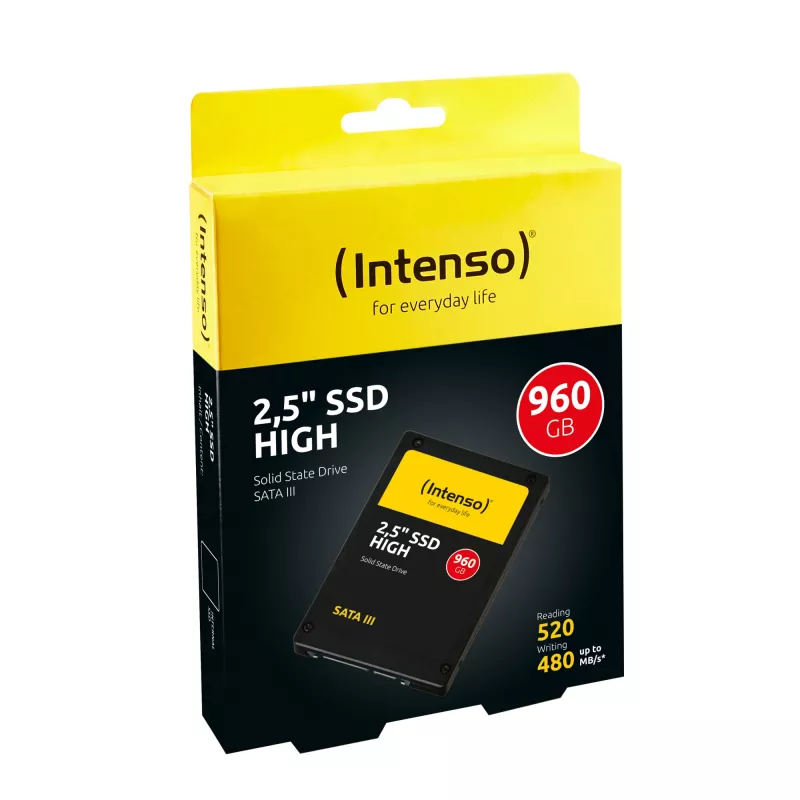 SSD-Festplatte Intenso High 960 GB 2,5 Zoll Serial ATA III TLC