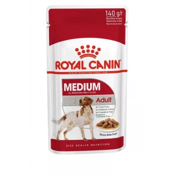 ROYAL CANIN SHN Medium Adult in Sauce - Nassfutter für ausgewachsene Hunde - 10x140g