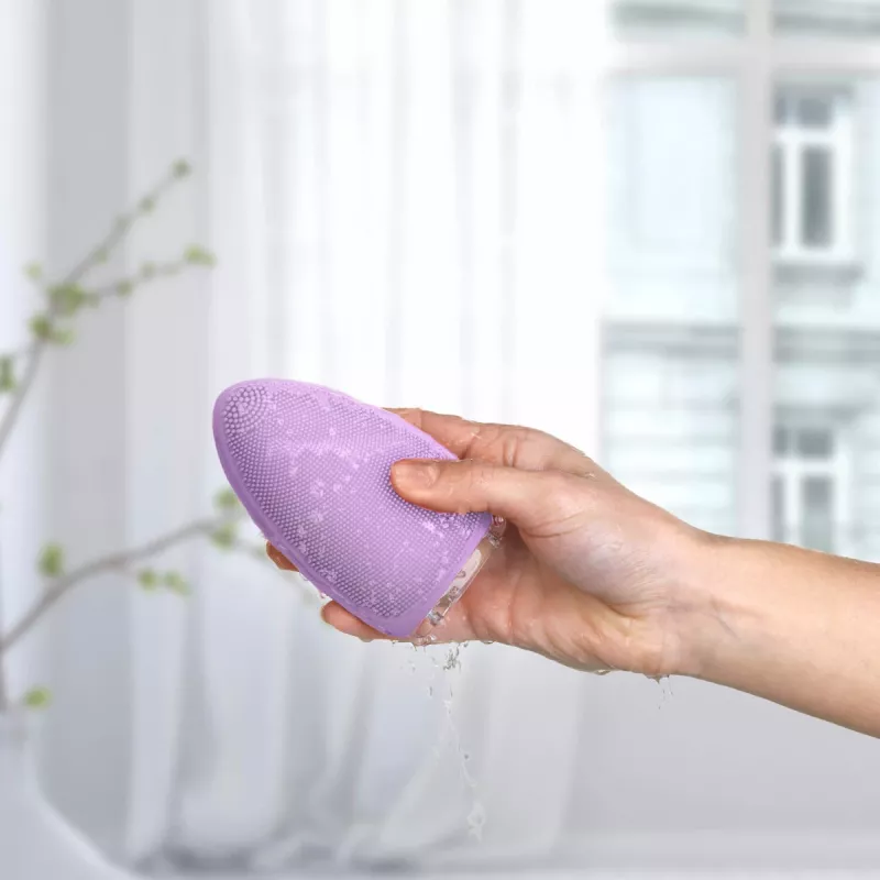 Vibrierende Gesichtsbürste Silk'n Bright Lila Netz-/Batteriebetrieb für alle Hauttypen