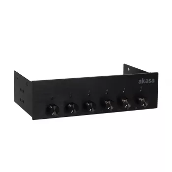 Lüftersteuerung Akasa AK-FC-08BKV2 Schwarz 6 Kanäle
