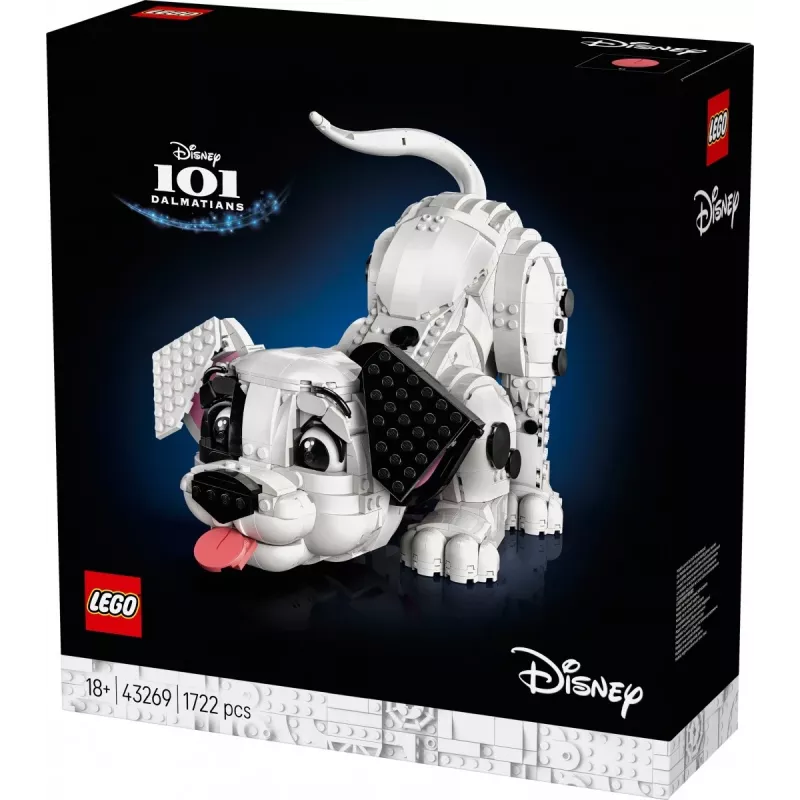 LEGO Disney 43269 101 Dalmatiner Welpe sammelbares Bauset — 1722 Teile, 220 mm Höhe, für 18+