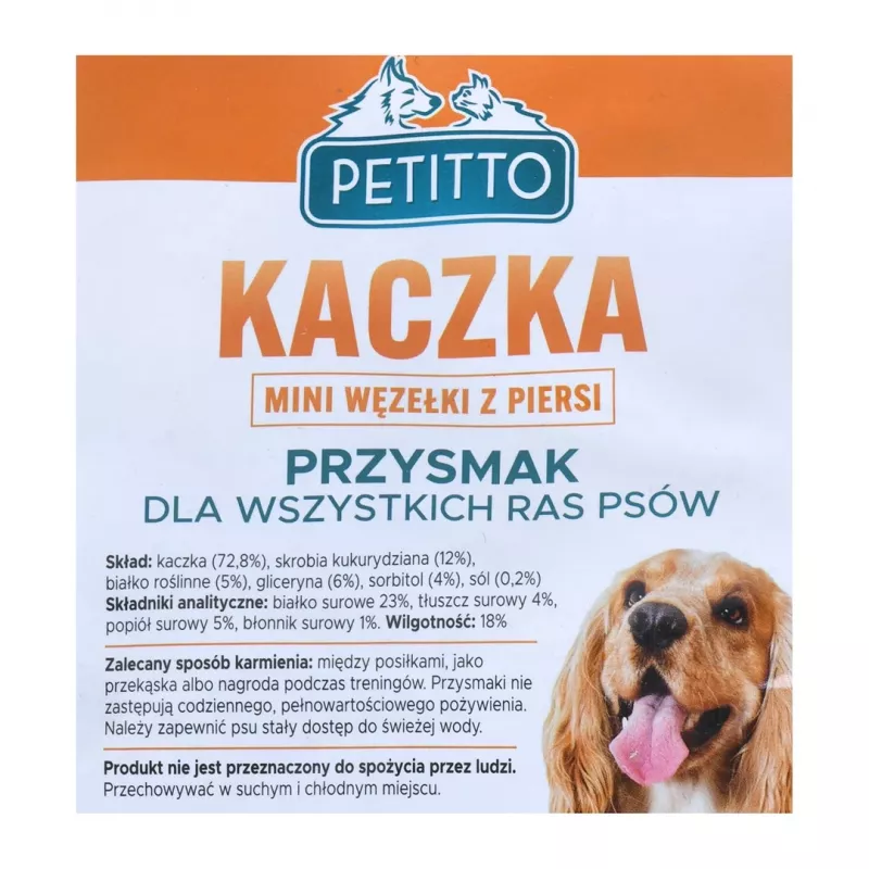 PETITTO Entenbrust Mini-Knoten - Hundeleckerli - 500 g