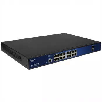 Ethernet Switch ALLNET ALL-SG8618M — 16 x 10/100 Mbps + 2 Uplink-Ports