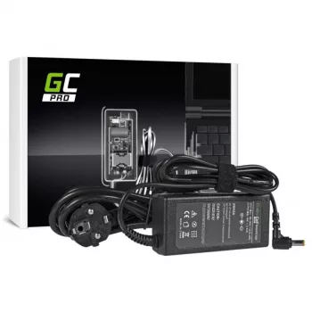 Netzteil Grün Cell AD01P — 60 W, 19 V 3,42 A, Laptop-Netzteil für den Innenbereich, schwarz