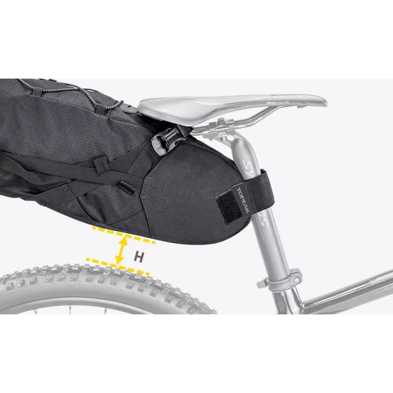 Fahrradtasche Topeak BackLoader 15 L Nylon Polyethylen Schwarz