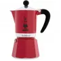 Bialetti Herd-Espressokocher Rainbow 3 Tassen Rot