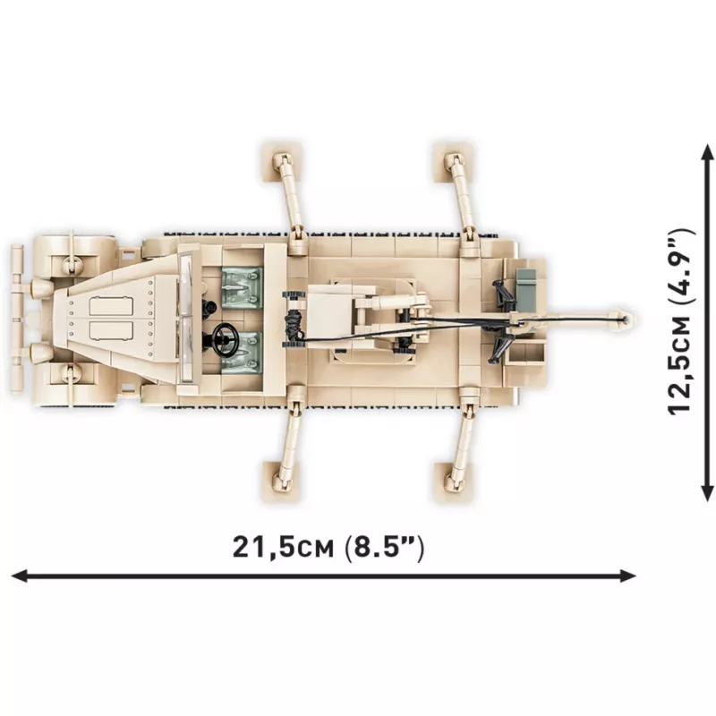 Bausteine Cobi Sd.Kfz. 9/1 Famo — Zweiter-Weltkrieg-Modell, 498 Teile, mehrfarbig