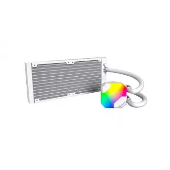 AIO-Wasserkühlung Montech Hyper Flow ARGB 240 mm Weiß — 240 mm Radiator, ARGB-Beleuchtung, weiße Ausführung