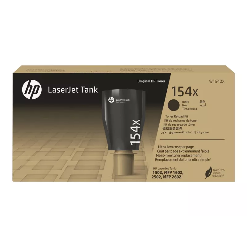 HP 154X High Yield Schwarz Original LaserJet Tank Toner Reload Kit