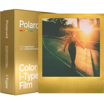 Polaroid Film i-Type Color 16Bilder 2x8 Bilder, Farbe, Rahmen gold (006034)